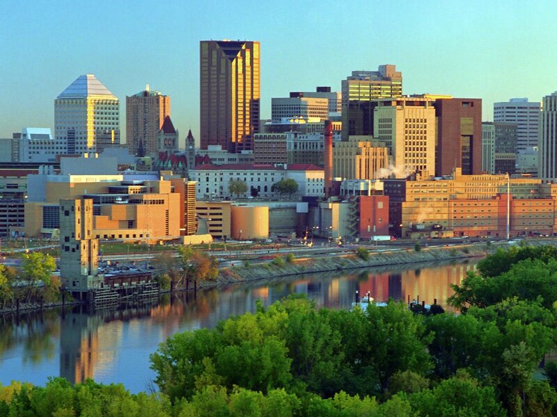 City Skyline by River