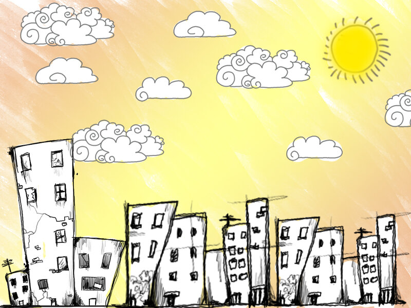 City Skyline Drawing