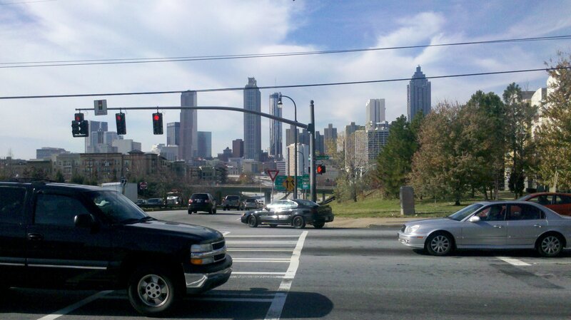 City Skyline from Street