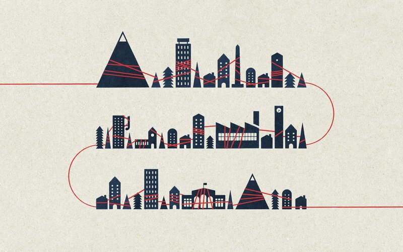 city skyline illustration