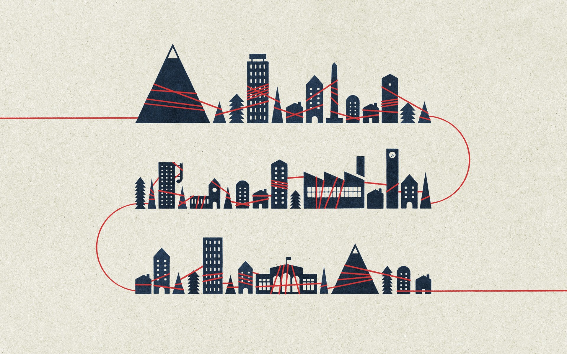 city skyline illustration