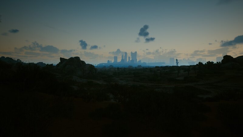 City Skyline in Desert