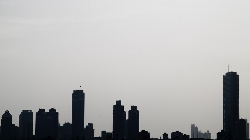 City Skyline Silhouette — Black
