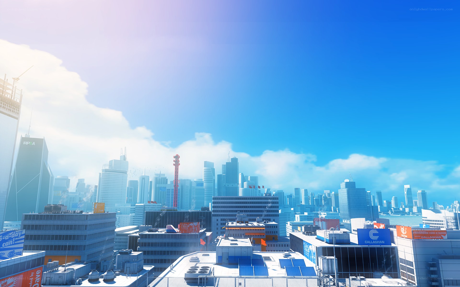city skyline under blue sky