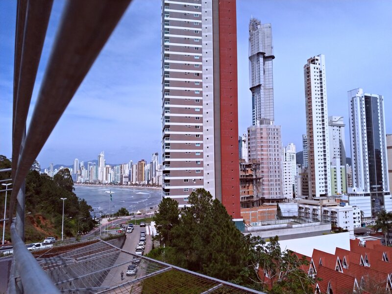 City Skyline with Beach