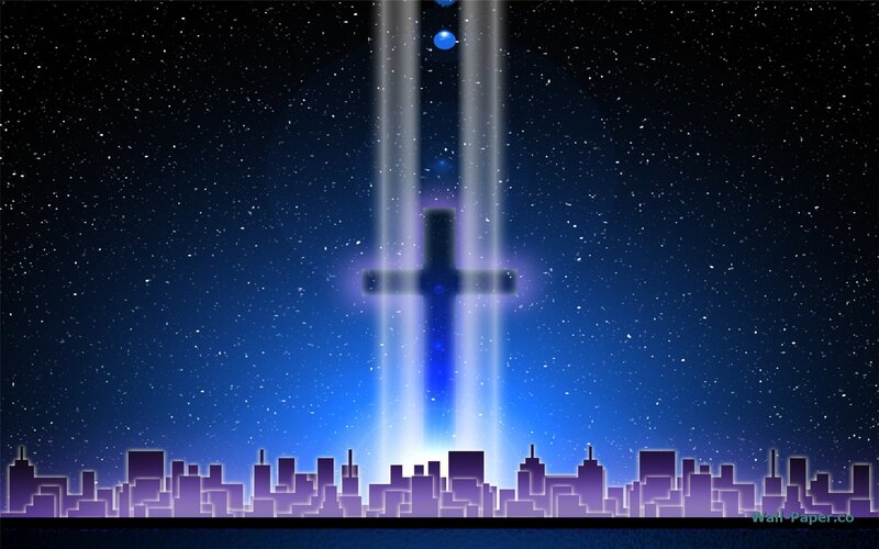 City Skyline with Beams