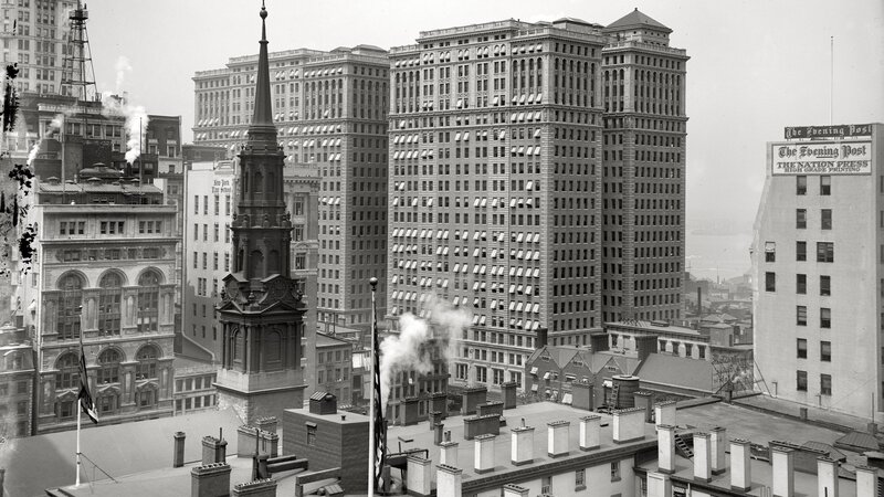 City Skyline with Buildings — Black