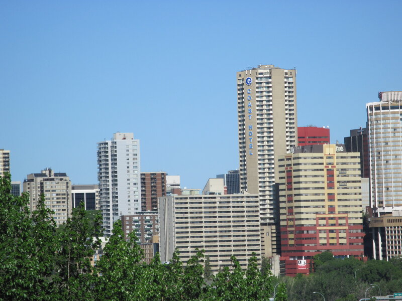 City Skyline with Hotel