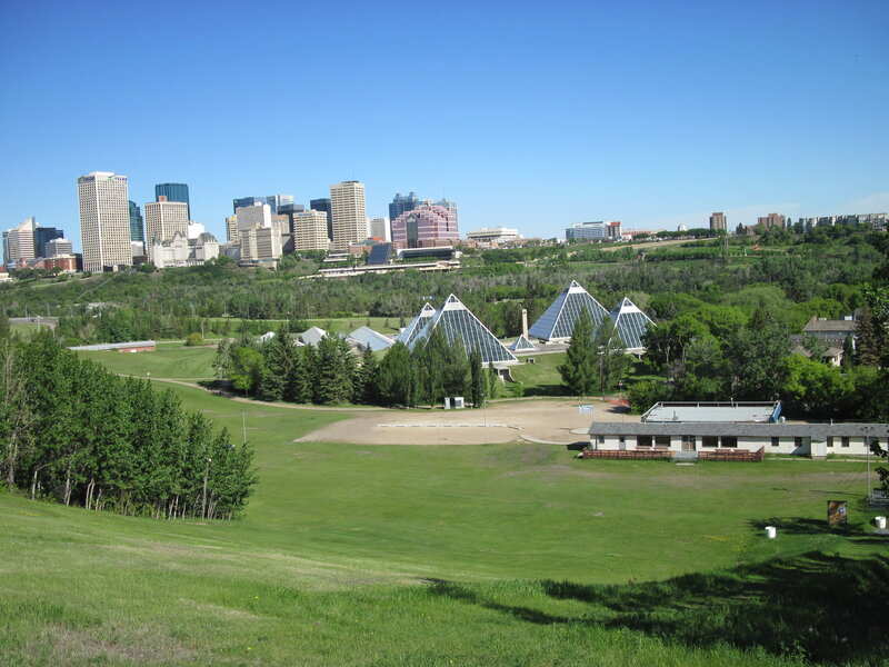 City Skyline with Pyramids