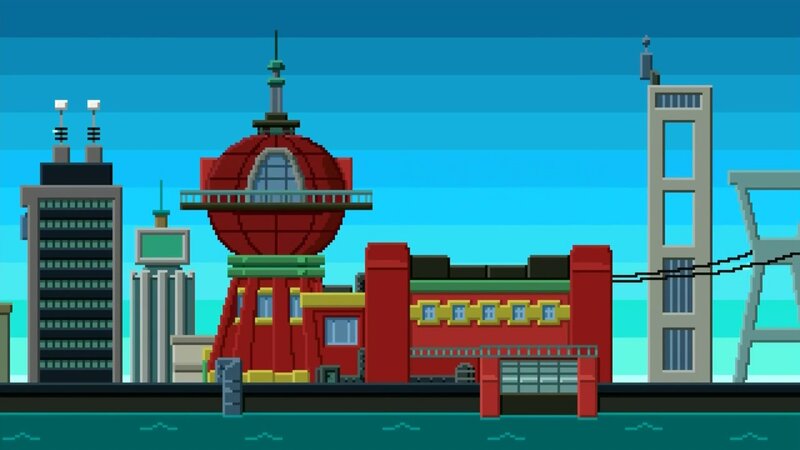 City Skyline with Water Tower