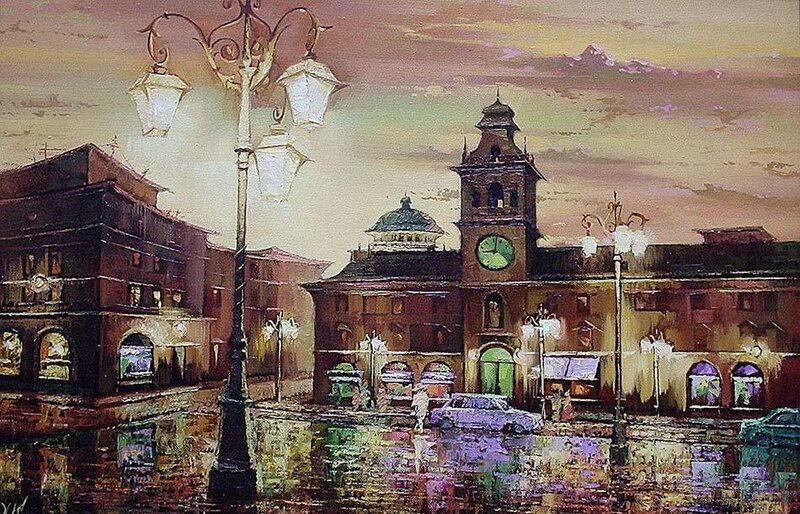 City Square at Dusk