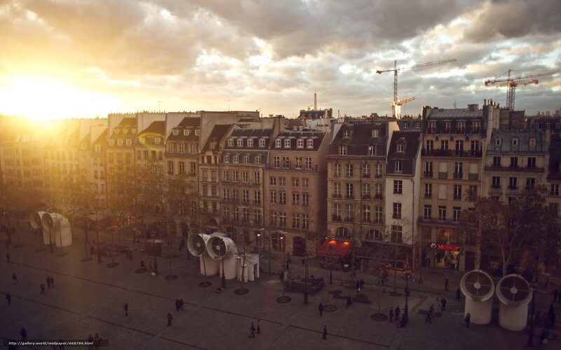 City Square at Sunset