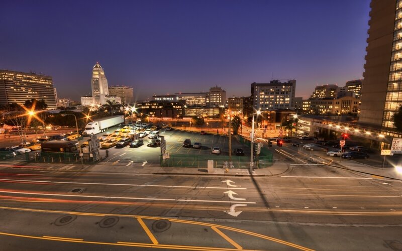 City Street at Dusk — Blue, Calm