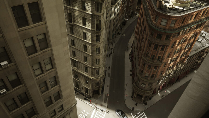 City Street Corner Buildings