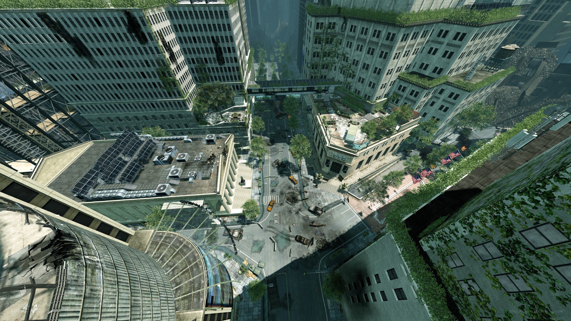 city street from high vantage