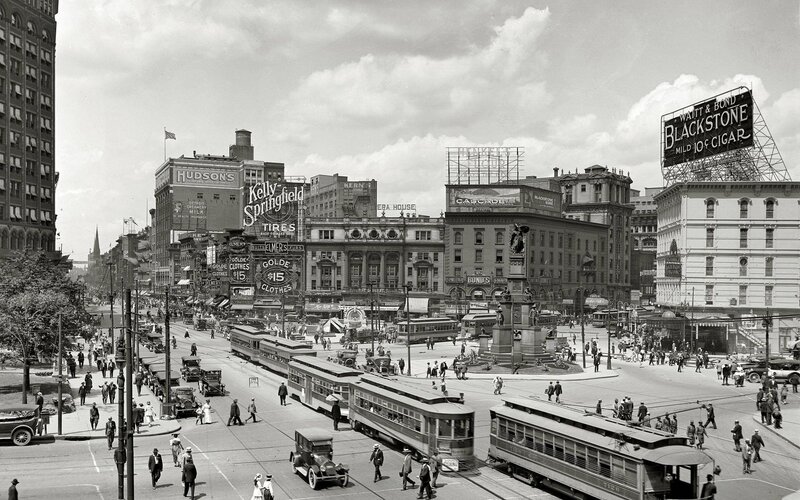 City Street Intersection — Black, Busy, Afternoon