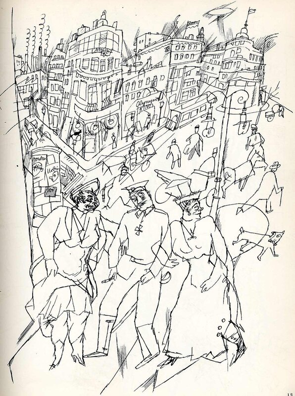 city street sketch