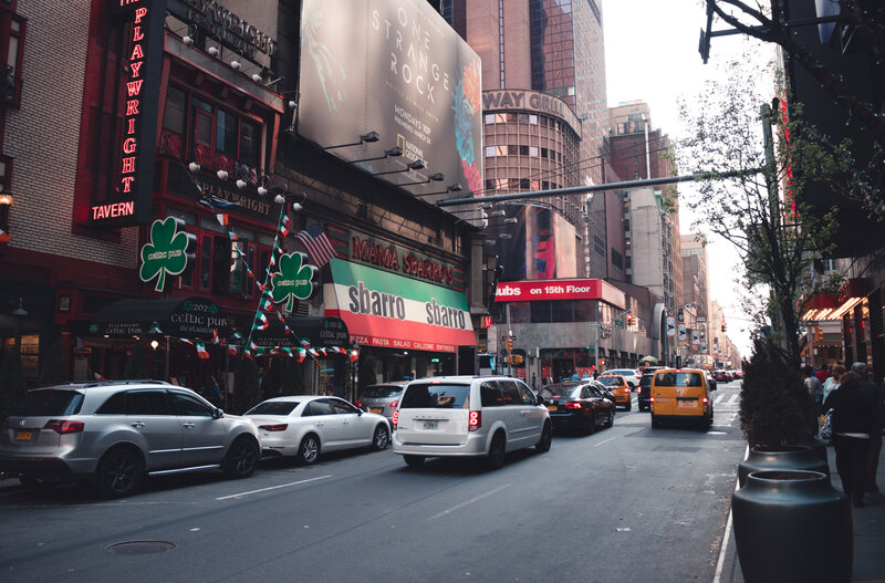 City Street with Cars — Gray, Urban