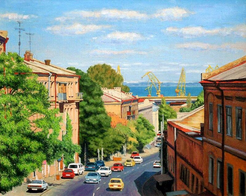City Street with Cars