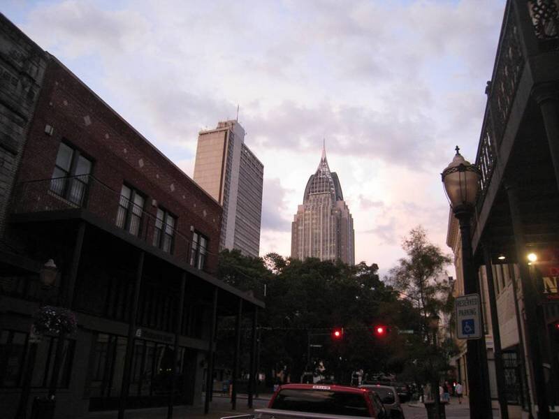 City Street with Skyscrapers — Gray