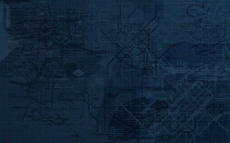 city transit map collage