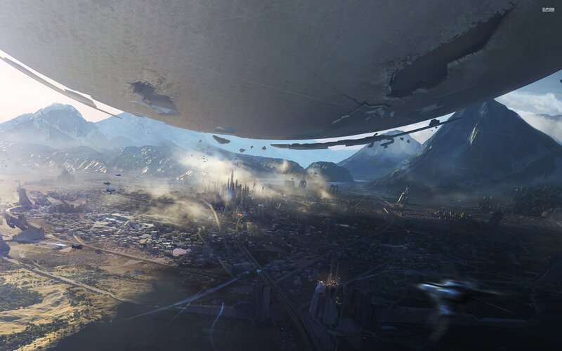 City under Alien Dome
