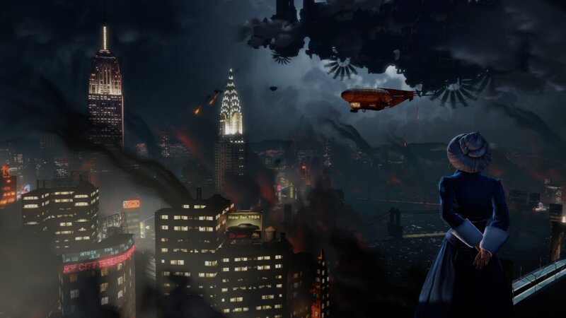 city under attack at night