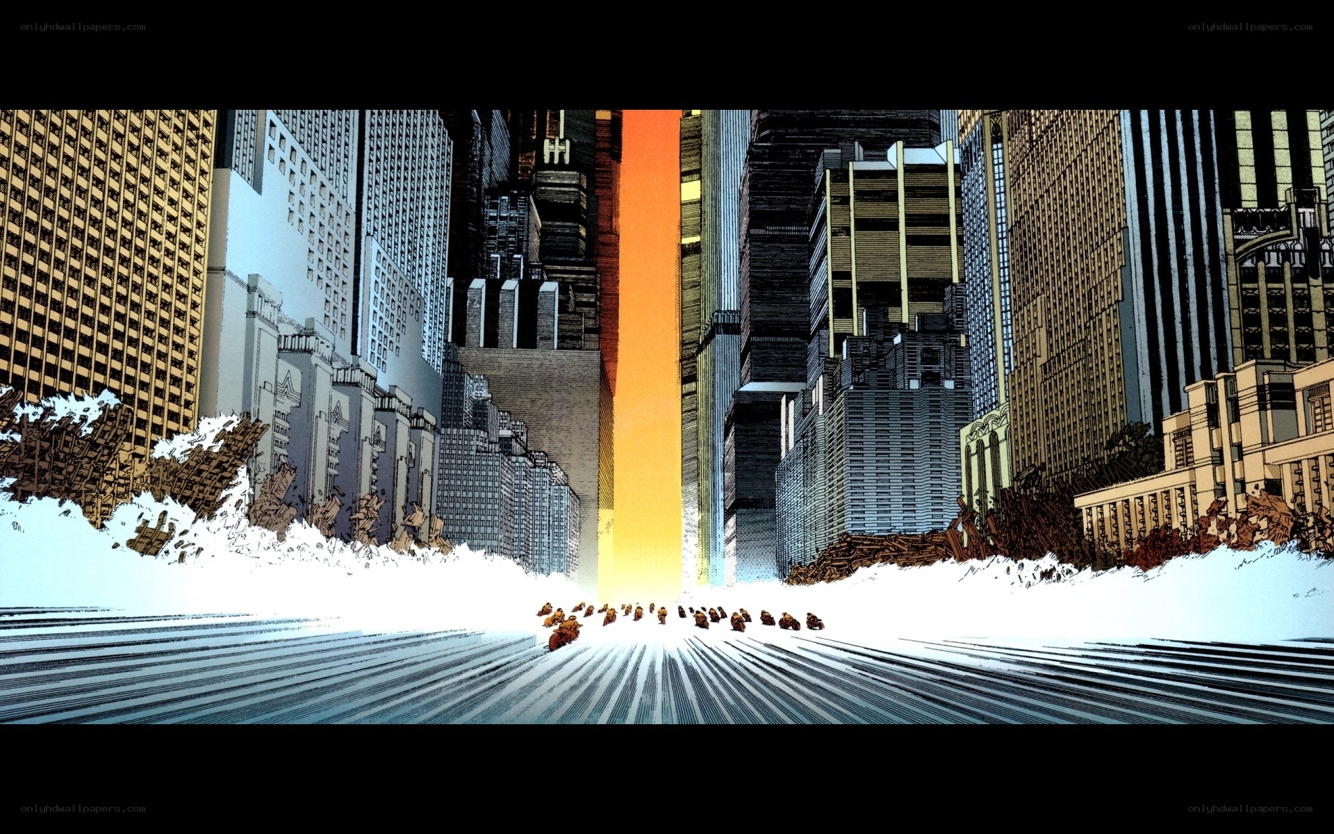 City under attack