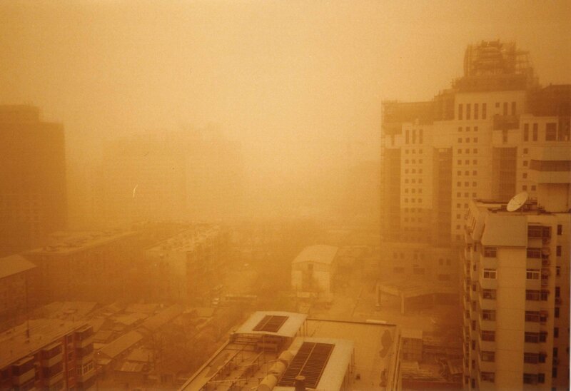 City under sandstorm