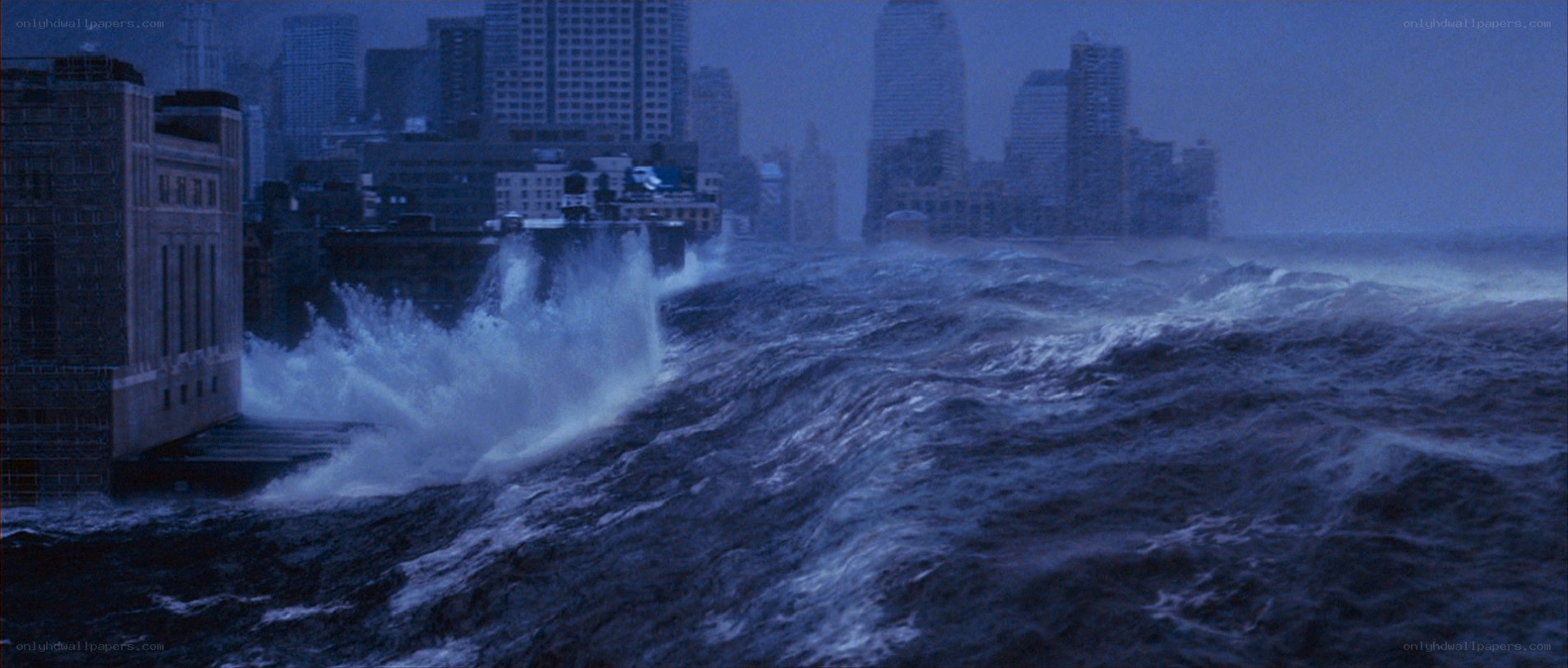 City under storm surge