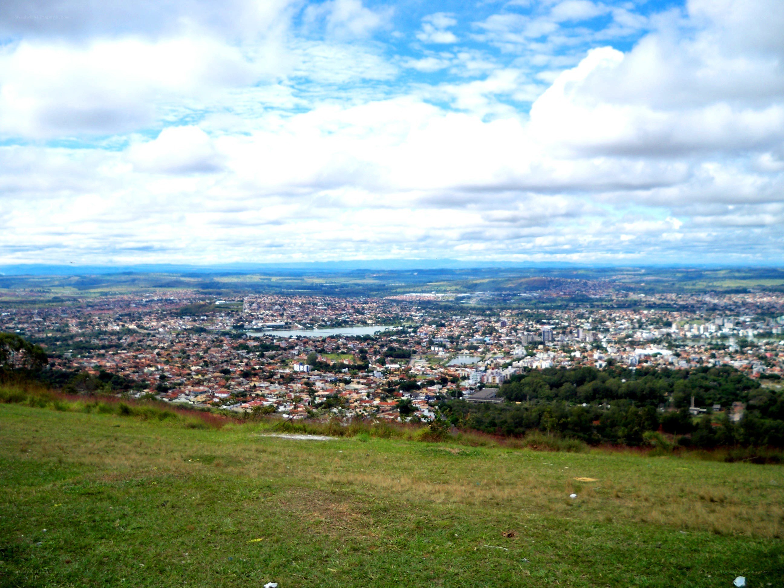 City view from a hill