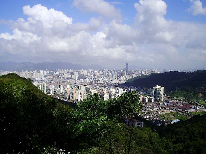 city view from a hill