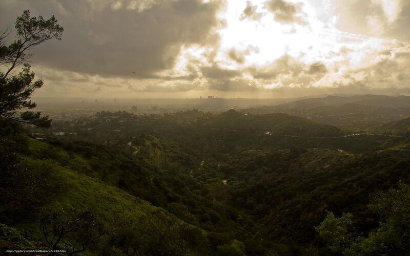 City view from a hillside