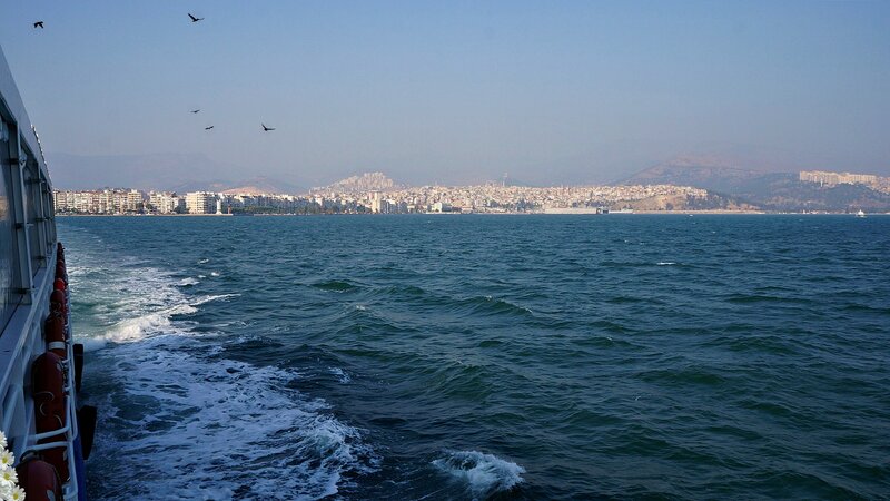City View from Boat — Blue