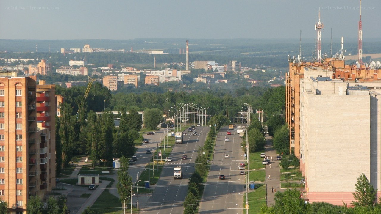 City view from high vantage point