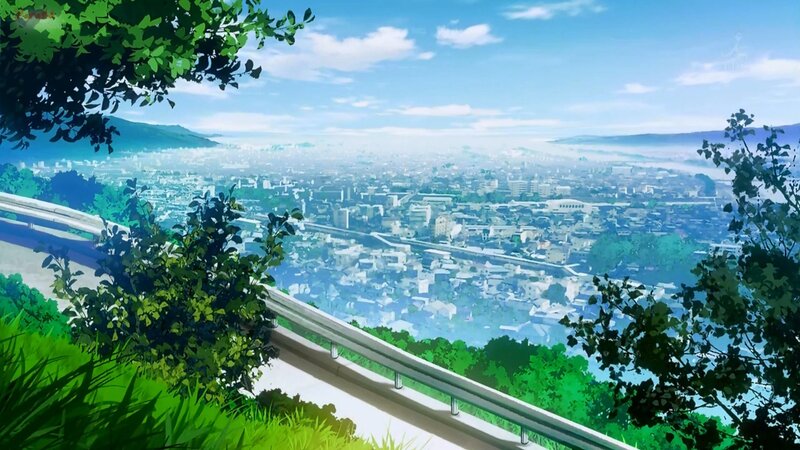 City View from Hillside — Green, Serene, Morning
