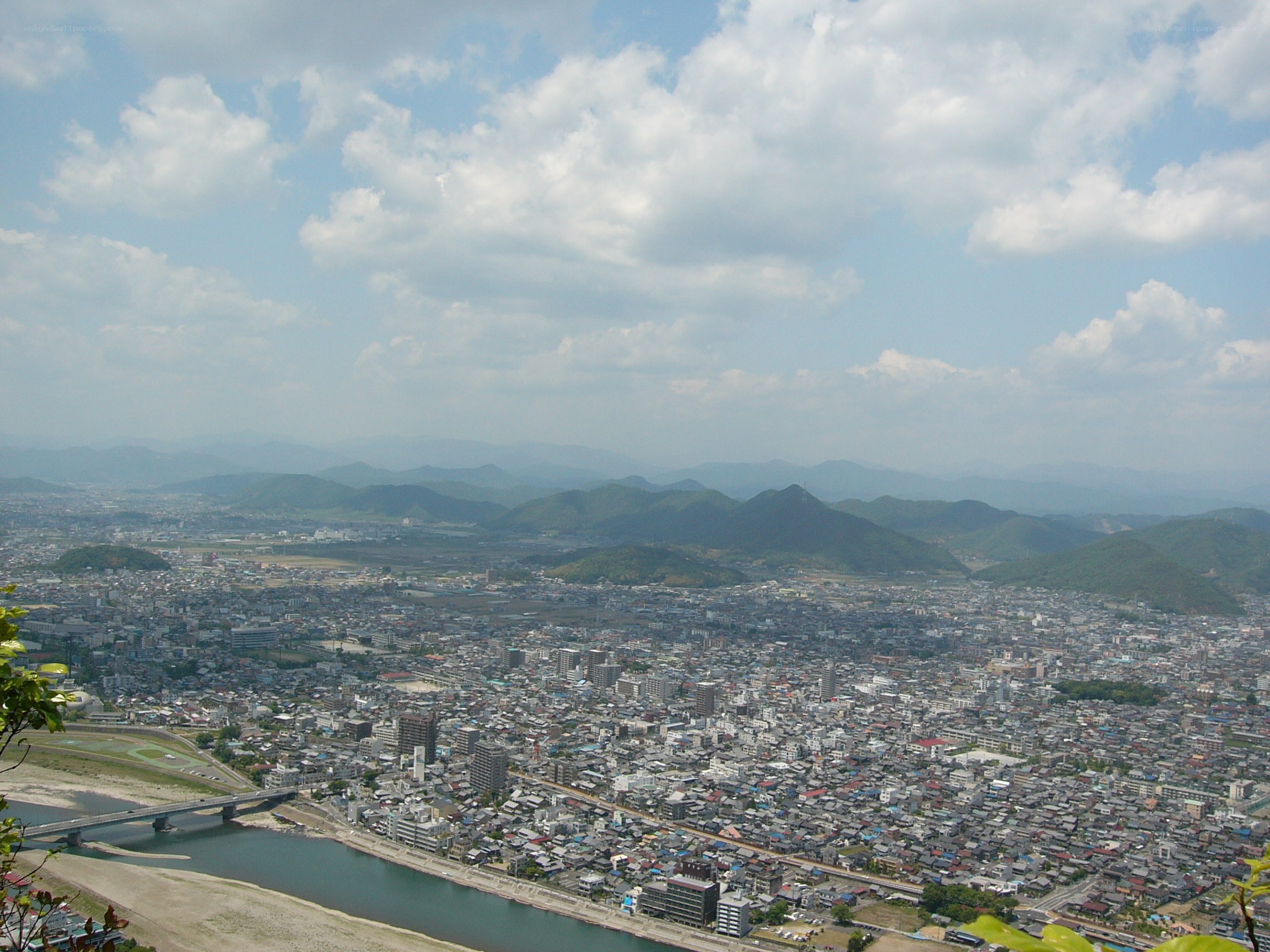 city view from mountain