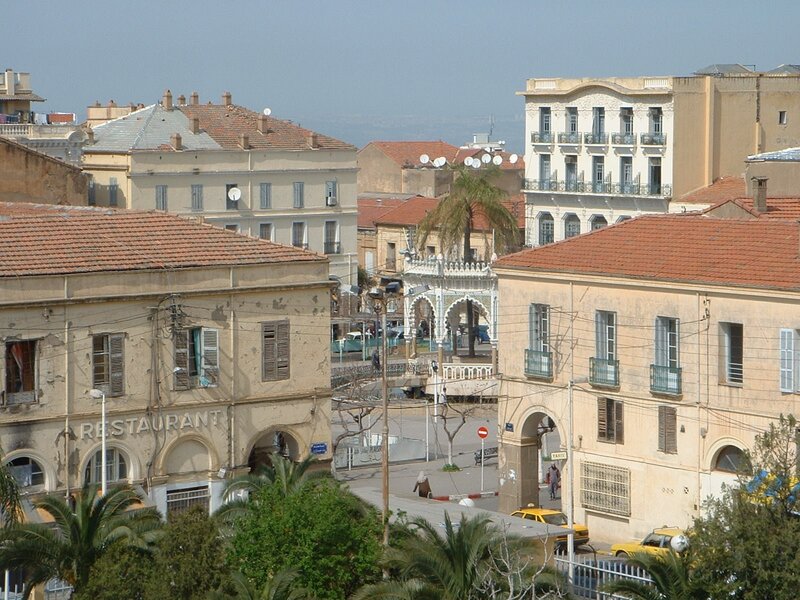 City view with historic buildings