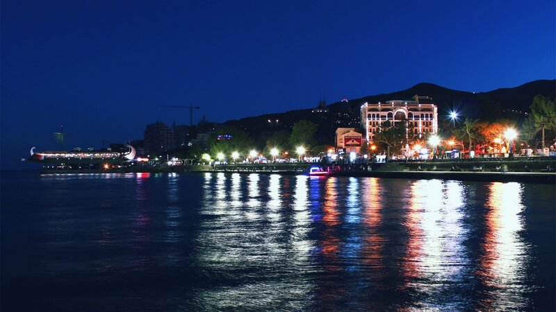 City Waterfront at Night