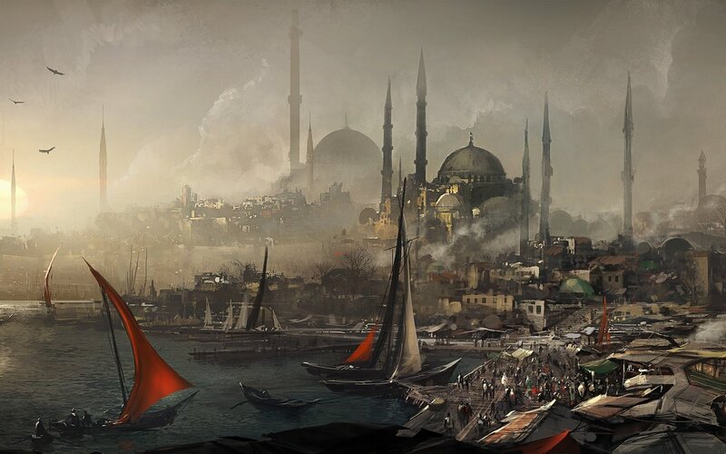 City with Domes and Minarets