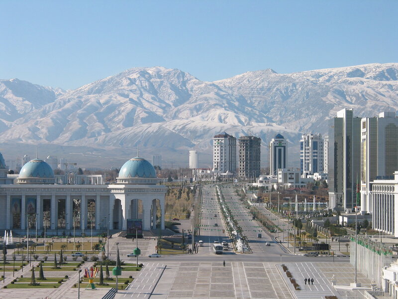 City with Mountains