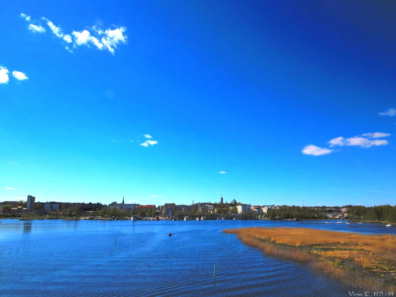 Cityscape Across a River