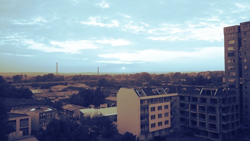 Cityscape at dawn