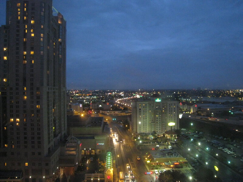 Cityscape at Dusk — Blue, Calm, Night, Photograph, Buildings