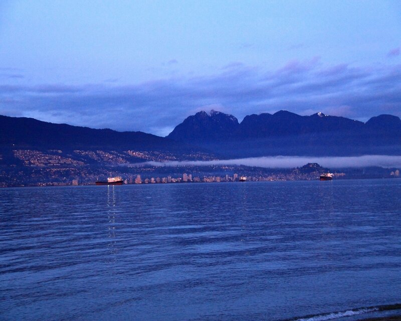 Cityscape at Dusk — Blue, Calm, Night