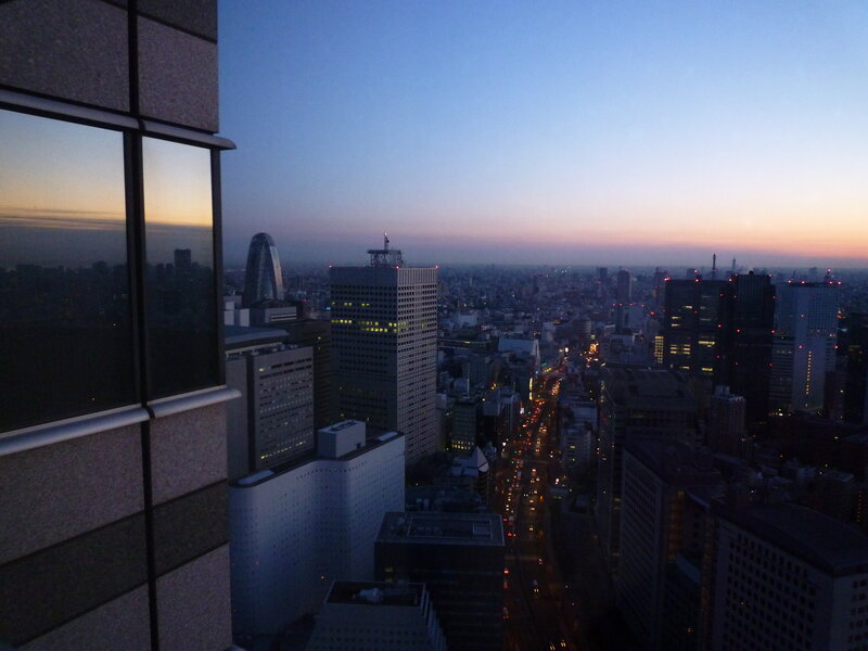 Cityscape at Dusk — Blue, Calm, Sunset, Photograph, Skyscrapers