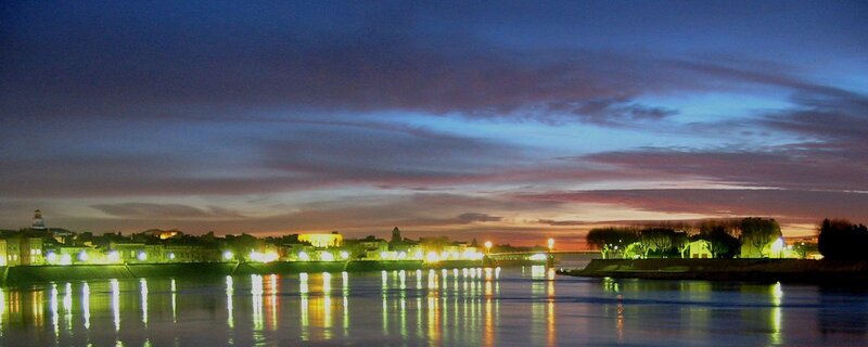 Cityscape at Dusk — Blue, Serene
