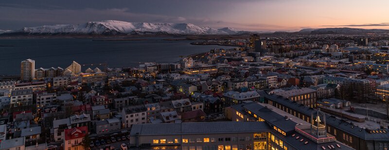 Cityscape at Dusk — Gray, Serene