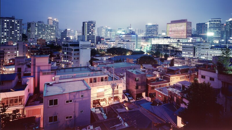 Cityscape at dusk in Seoul