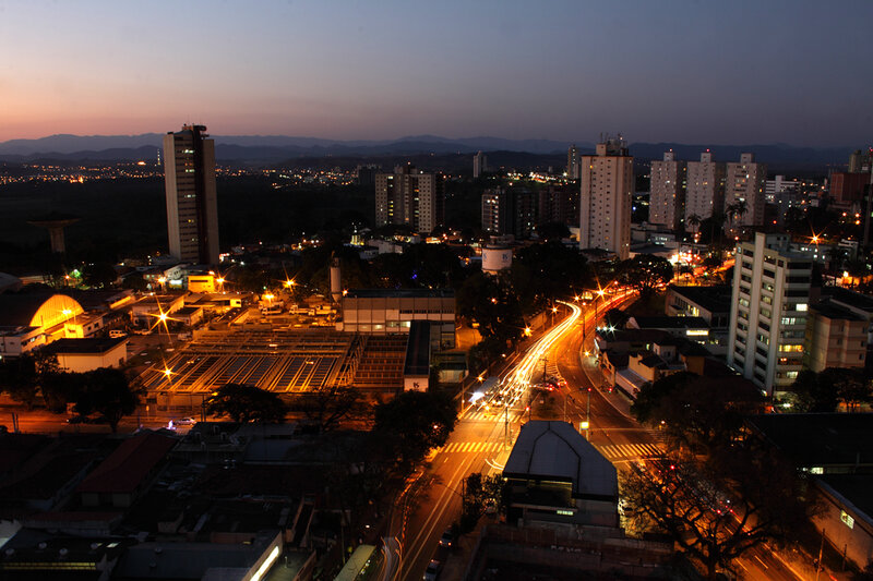 Cityscape at Dusk — Orange, Calm